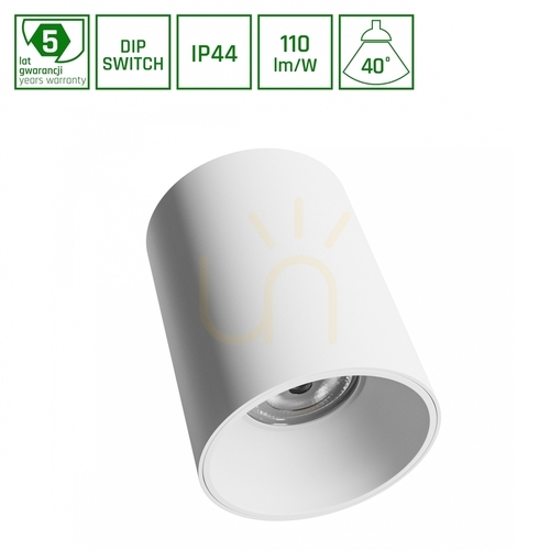 Prüfen Downlight ORBITO Anbau 14 27W WW 230V 40 St IP44 Ugr<19 Ra90 Fi115 X152mm Weiß Rund 5 Jahre