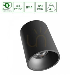 Downlight ORBITO Anbau 14 27W NW 230V 40 St IP44 Ugr<19 Ra90 Fi115 X152mm Schwarz Rund 5 Jahre small 0