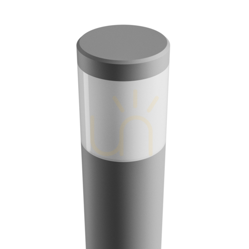 Prüfen Stella Column GU10 6W CCT 230V 270 St IP44 Outdoor Standing Lamp Ik08 175 X722mm Grau Rund.