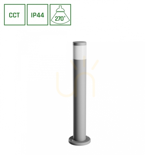 Prüfen Stella Column GU10 6W CCT 230V 270 St IP44 Outdoor Standing Lamp Ik08 175 X722mm Grau Rund.