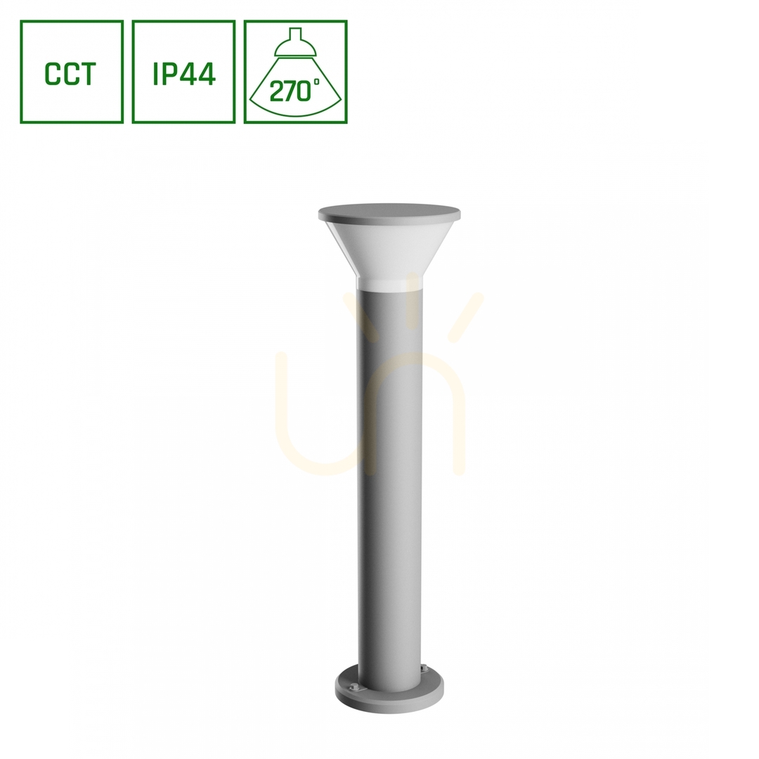 Prüfen Außen Stehlampe Stella Rund GU10 6W CCT 230V 270 St IP44 Ik08 210 X765mm Grau Rund. Außen Stehlampe Stella Rund GU10 6W CCT 230V 270 St IP44 Ik08 210 X765mm Grau Rund.