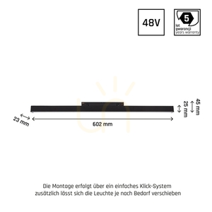 Lineare Leuchte für 48-V-Stromschiene System Shift Smart LINE M 18 W CCT schwarz small 2