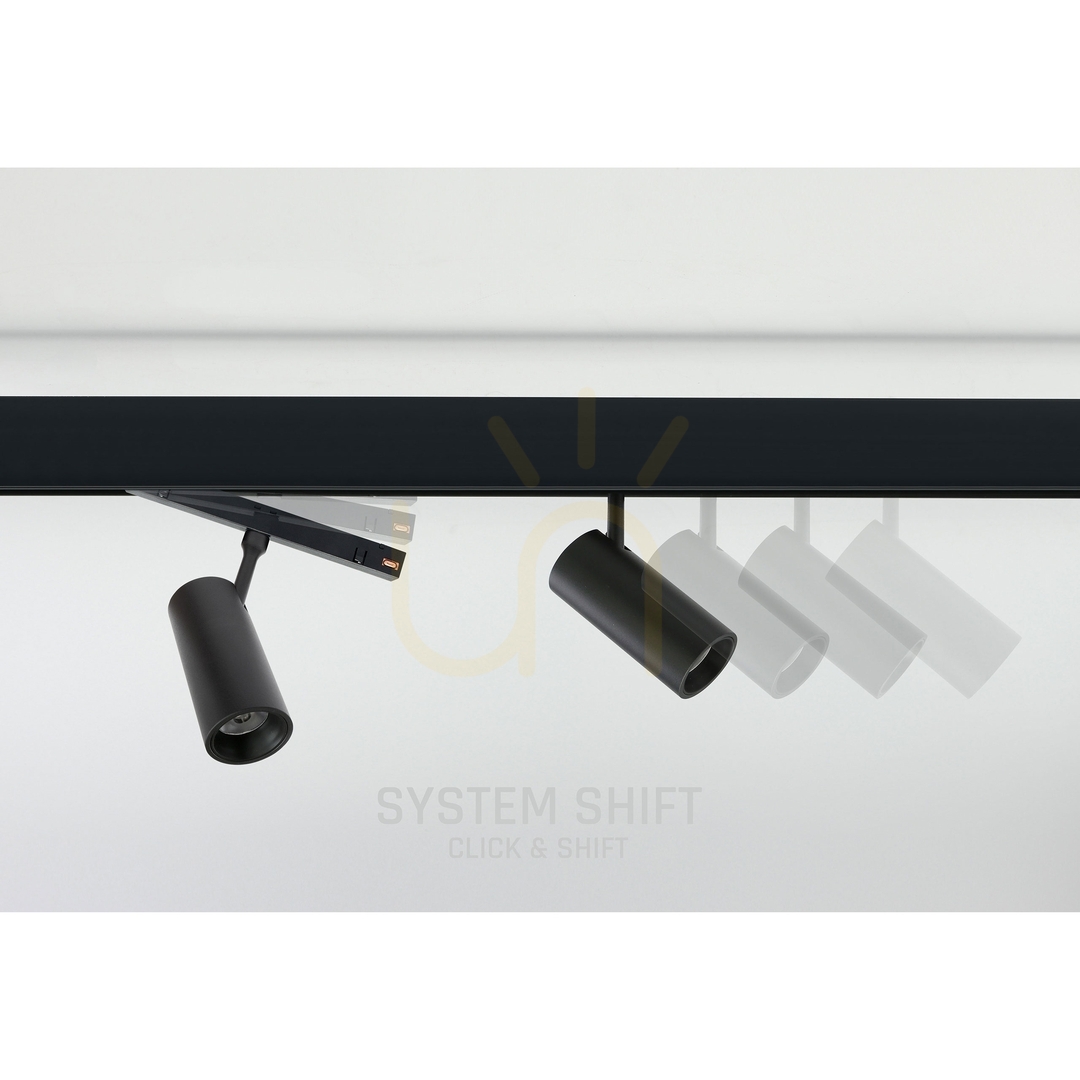 Vorschau Spotlight für Stromschienen System Shift Smart Spotm Richtungsleuchte 44x100x145mm 10W 24st Schwarz CCT/Dim 5 Jahre Garantie. Spotlight für Stromschienen System Shift Smart Spotm Richtungsleuchte 44x100x145mm 10W 24st Schwarz CCT/Dim 5 Jahre Garantie.
