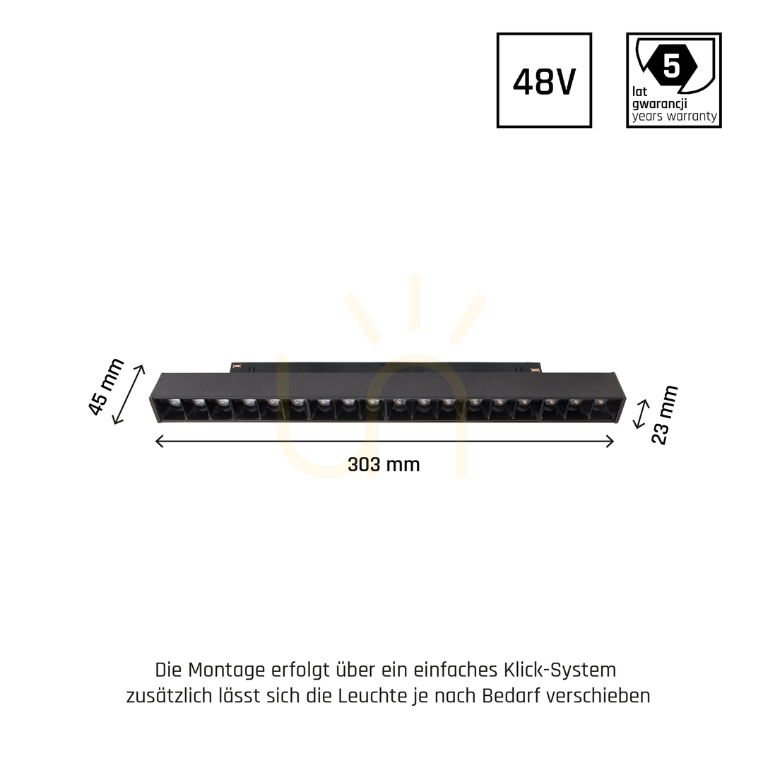 Anzeige System Shift Smart Gridm Linear Light 330x23x42mm 17W 40st Schwarz CCT/Dim 5 Jahre Garantie. System Shift Smart Gridm Linear Light 330x23x42mm 17W 40st Schwarz CCT/Dim 5 Jahre Garantie.