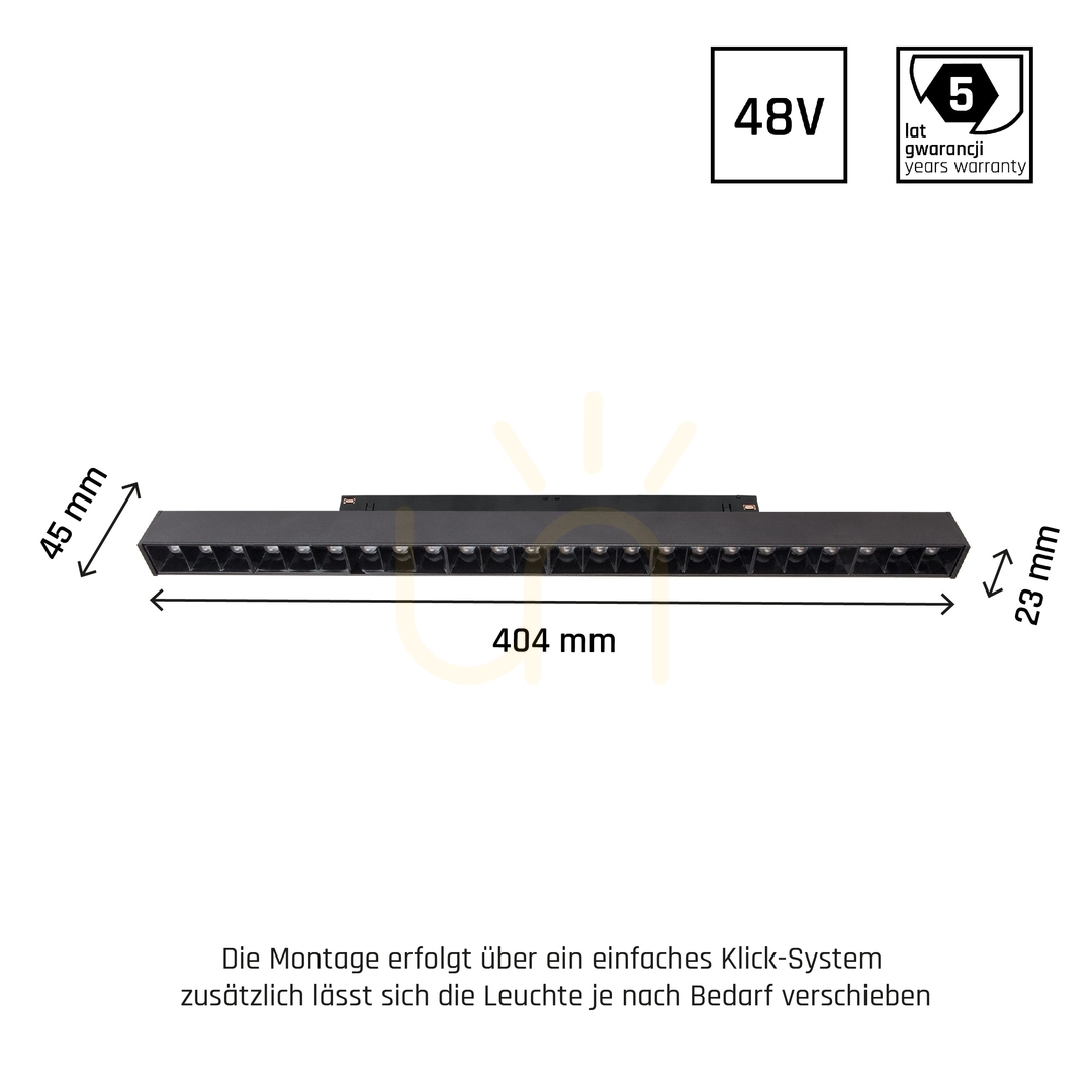 Zeige System Shift Smart Grid L Linear Light 440x23x42mm 24W 40st Schwarz CCT/Dim 5 Jahre Garantie. System Shift Smart Grid L Linear Light 440x23x42mm 24W 40st Schwarz CCT/Dim 5 Jahre Garantie.