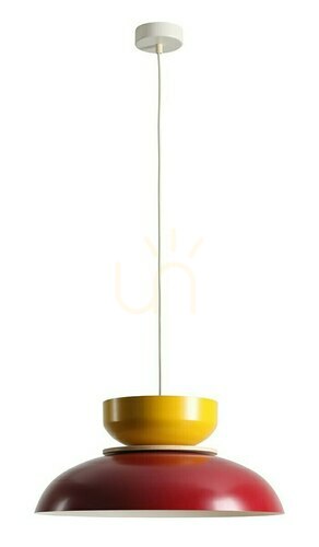 Prüfen Pendelleuchte Aldex Aldo Light Rotwein Senf Metall 47 cm 1152G15_14_J