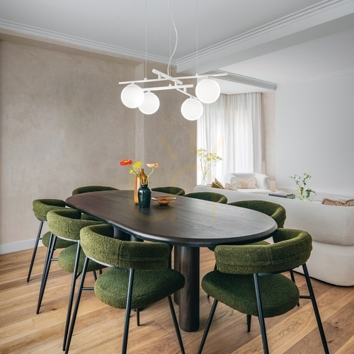 Prüfen Pendelleuchte Ideallux Atlas 365091 schwarz 4-flammig Ø62 cm G9