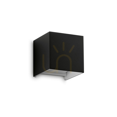 Prüfen Außenwandleuchte Ideallux Atom anthrazit Up & Down LED 12W IP54 4000K 366845