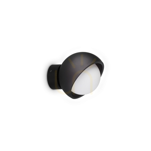 Prüfen Wandleuchte Ideallux Bloom schwarz Glas Metall G9 11,5 cm 366548