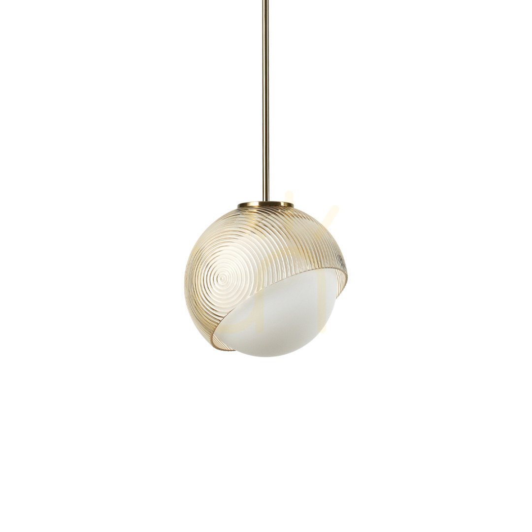 Závesné svietidlo Ideallux BLOOM mosadz sklo E27 22 cm 366661