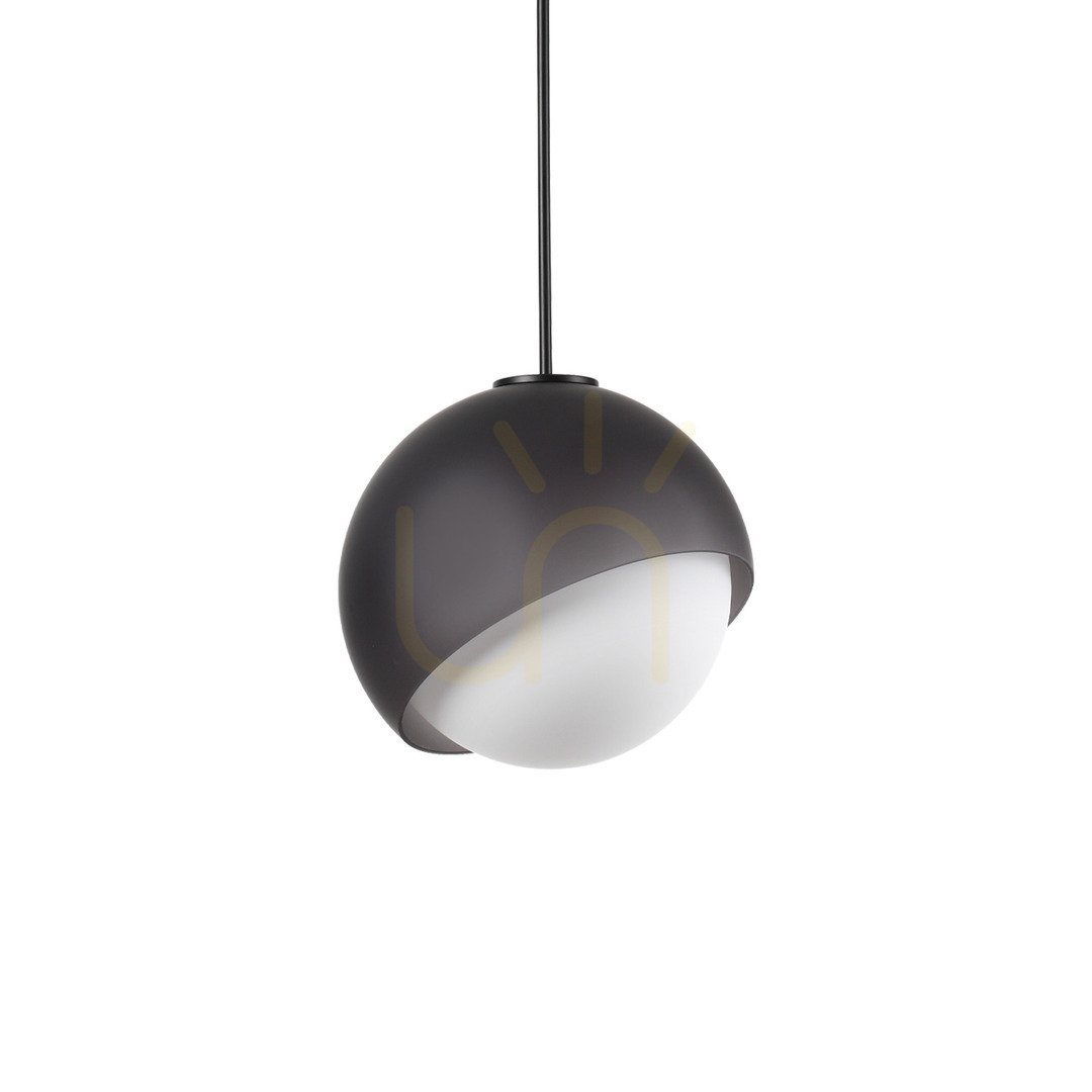 Prüfen Pendelleuchte Ideallux Bloom schwarz Glas Ø30 cm E27 366692 Pendelleuchte Ideallux Bloom schwarz Glas Ø30 cm E27 366692