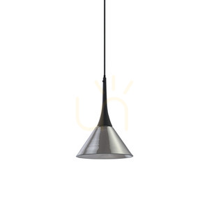 Pendelleuchte Ideallux Cocktail 353630 getöntes Glas schwarz Ø15 cm LED 7W small 0