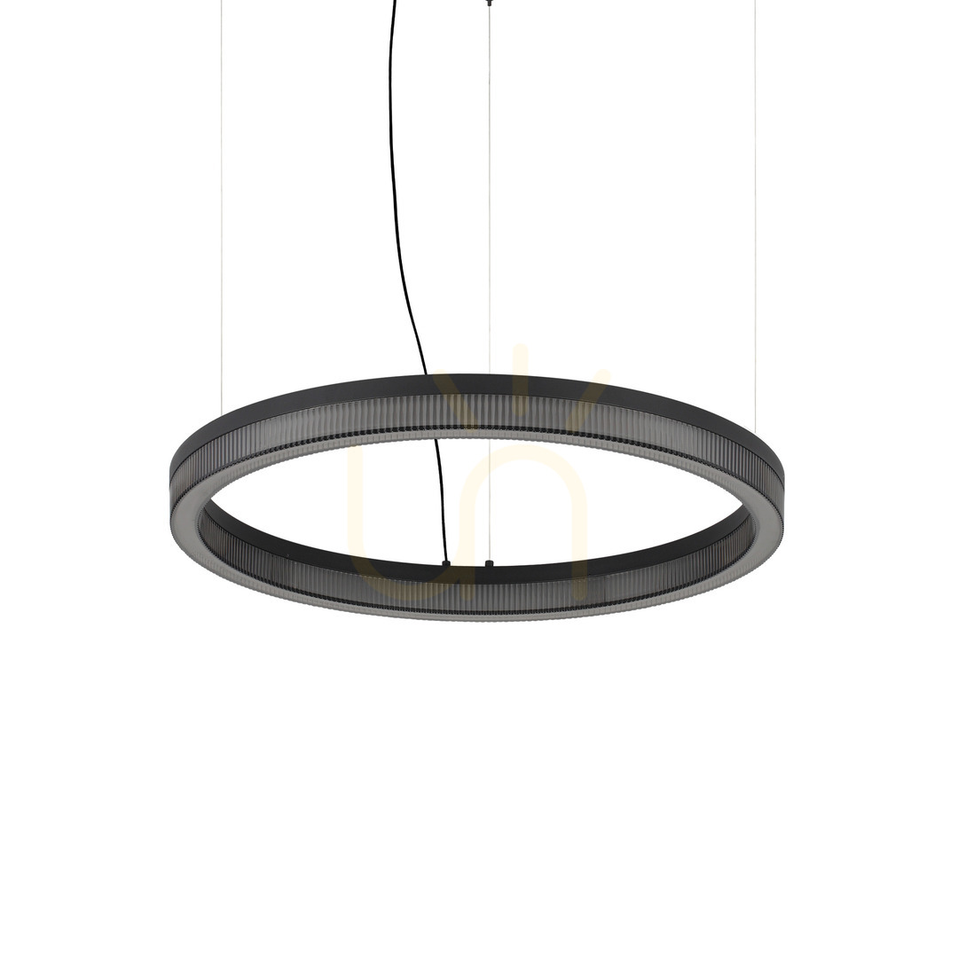 Prüfen Pendelleuchte Ideallux Crown LED 31W schwarz Ø60 cm 365008 Pendelleuchte Ideallux Crown LED 31W schwarz Ø60 cm 365008