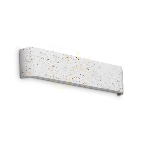 Prüfen Wandleuchte Ideallux Delta Beton/Aluminium LED 14W 3000K Ø41 cm 369563