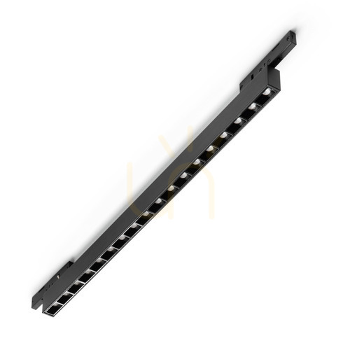 Prüfen Stromschienenleuchte Ideallux DEVA schwarz LED 14W 4000K Ø33,5 cm 369976
