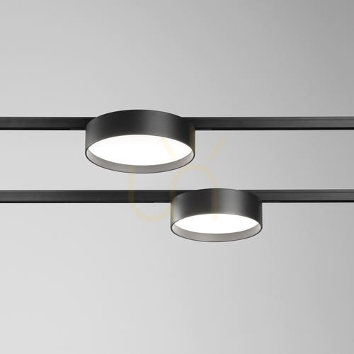 Prüfen Schienenleuchte Ideallux Deva 370057 schwarz LED 15W 4000K Ø11,3 cm