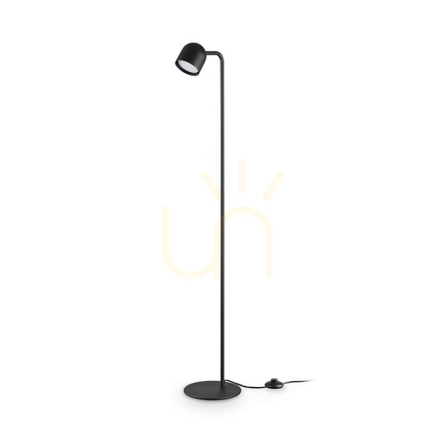 Prüfen Stehlampe Ideallux DODO schwarz Metall dimmbar GX53 370477 118 cm