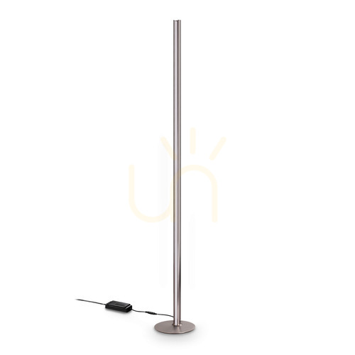 Prüfen Stehlampe Ideallux Dorica LED 50W grau dimmbar 190 cm 366210