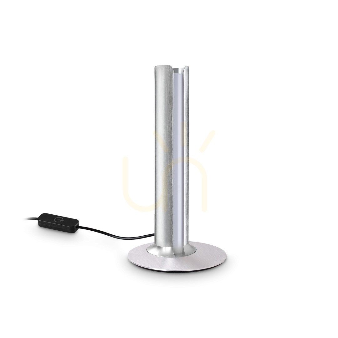 Prüfen Tischleuchte Ideallux Dorica 354149 LED 8W dimmbar silber Ø13 cm Tischleuchte Ideallux Dorica 354149 LED 8W dimmbar silber Ø13 cm