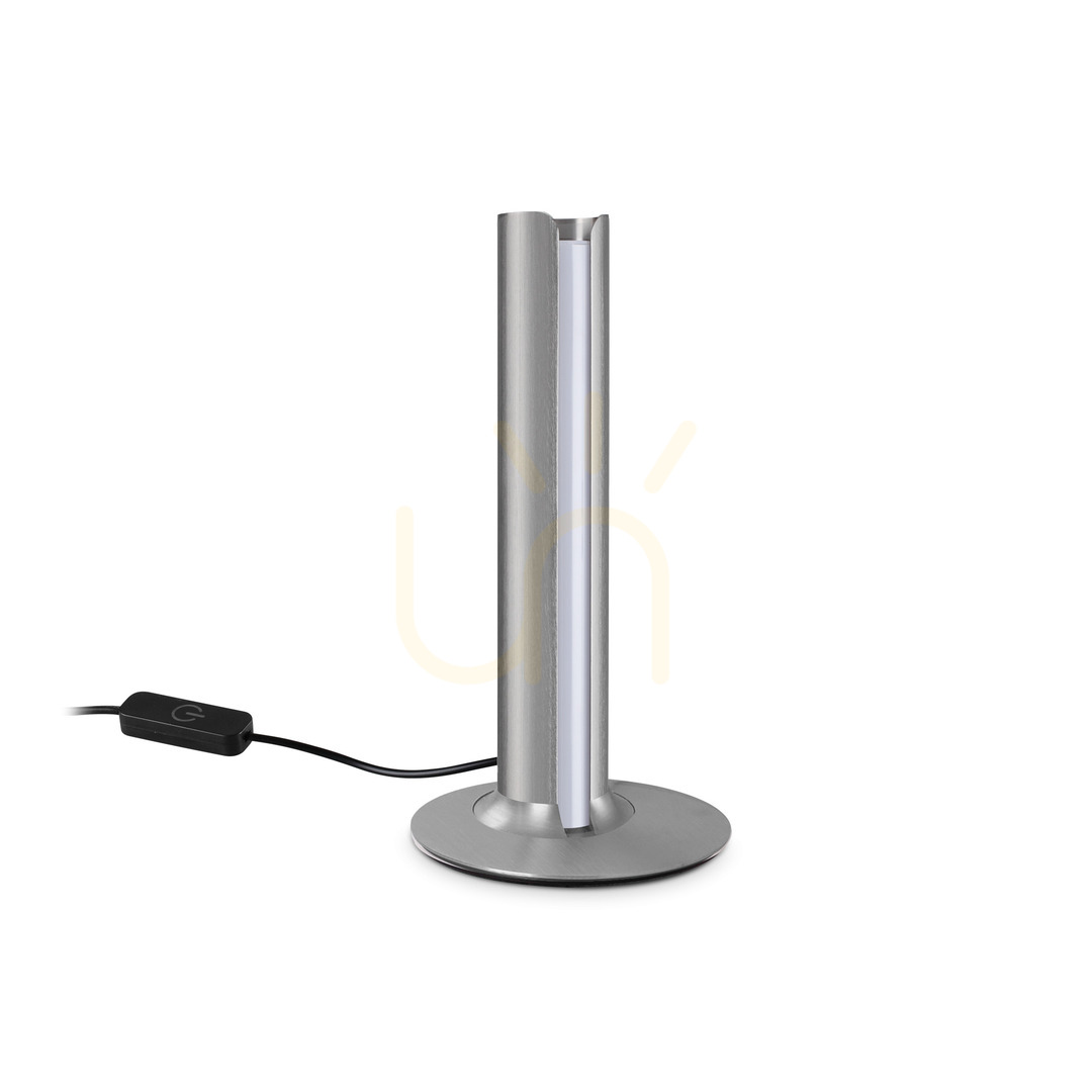 Prüfen Tischlampe Ideallux DORICA grau LED 8W dimmbar Ø13 cm 362564 Tischlampe Ideallux DORICA grau LED 8W dimmbar Ø13 cm 362564