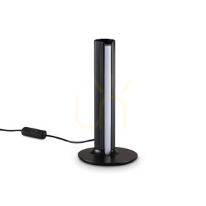 Tischlampe Ideallux Dorica schwarz LED 8W dimmbar Ø13 cm 366081 small 0