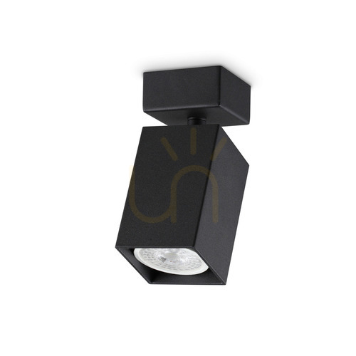 Prüfen Wandleuchte Ideallux Dynamite 371191 schwarz GU10 Metall Aluminium 14,1 cm