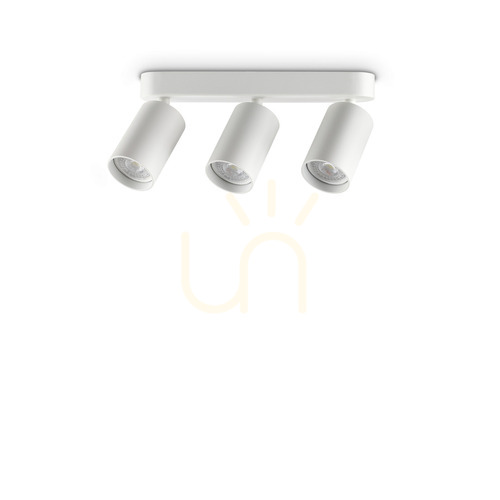 Prüfen Wandleuchte Ideallux Dynamite weiß 3xGU10 rund Ø27,5 cm 367408
