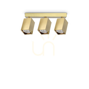 Plafond Ideallux DYNAMITE Messing 3xGU10 27,5 cm 371283 small 0