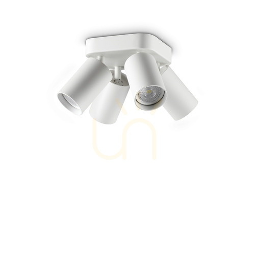 Prüfen Plafond Ideallux Dynamite 4-flammig weiß GU10 367439