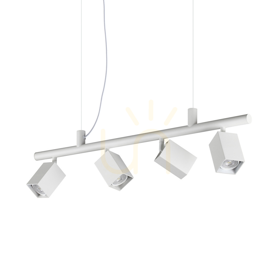 Prüfen Pendelleuchte Ideallux Dynamite weiß 4-flammig Ø76 cm GU10 367453 Pendelleuchte Ideallux Dynamite weiß 4-flammig Ø76 cm GU10 367453