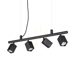 Pendelleuchte Ideallux Dynamite 371382 schwarz 4-flammig Ø76 cm GU10 small 0