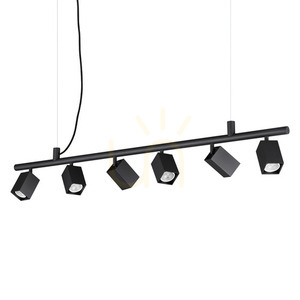 Pendelleuchte Ideallux Dynamite 6-flammig schwarz Ø115,5 cm 371412 small 0
