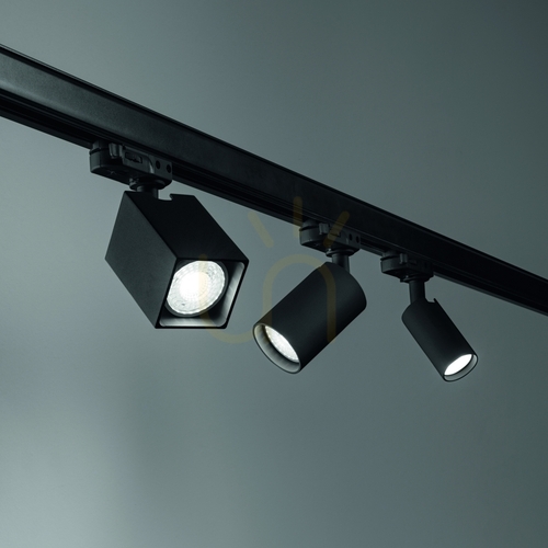 Prüfen Schienenstrahler Ideallux Dynamite schwarz GU10 371528