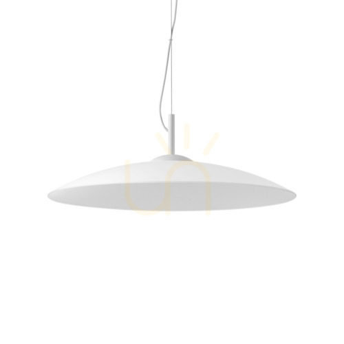 Prüfen Pendelleuchte Ideallux Eclipse weiß Glas Metall Ø60 cm GX53 338767
