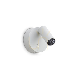 Wandleuchte Ideallux ELF 347479 weiß LED 3W rund Ø8,5 cm small 0