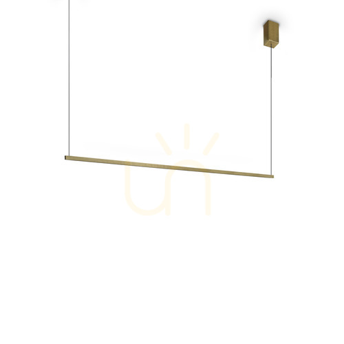 Prüfen Pendelleuchte Ideallux Essence Messing LED 19W 3000K 115 cm 371856
