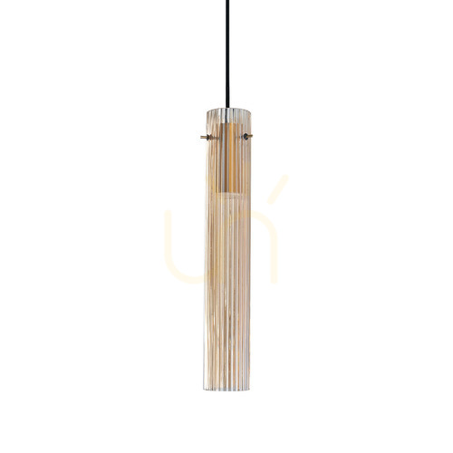 Prüfen Pendelleuchte Ideallux FLAM 353890 LED 10W Messing Glas Ø6,6 cm