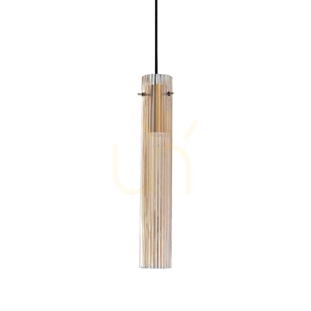 Prüfen Pendelleuchte Ideallux FLAM 353890 LED 10W Messing Glas Ø6,6 cm Pendelleuchte Ideallux FLAM 353890 LED 10W Messing Glas Ø6,6 cm