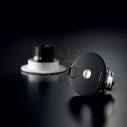 Prüfen Einbauleuchte Ideallux Infinity schwarz LED 7W 3000K Ø6,5 cm 355702