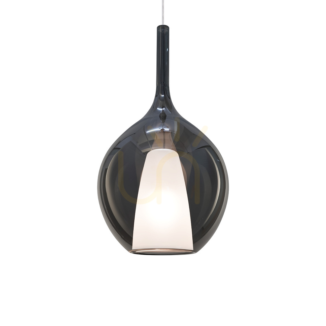 Prüfen Pendelleuchte Ideallux Kalique Rauchglas Chrom Ø28 cm E27 359618 Pendelleuchte Ideallux Kalique Rauchglas Chrom Ø28 cm E27 359618