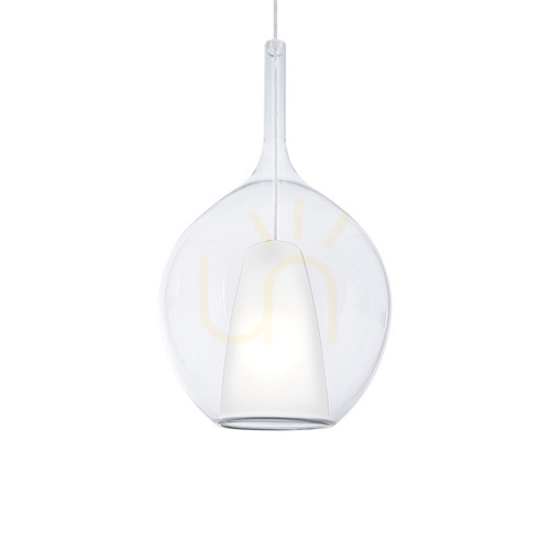 Prüfen Pendelleuchte Ideallux Kalique transparent Ø28 cm E27 359670