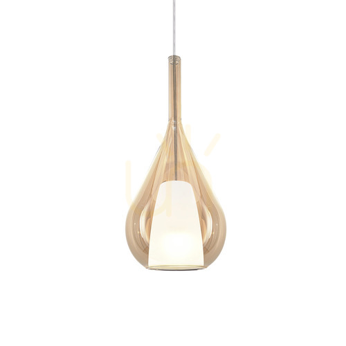 Prüfen Pendelleuchte Ideallux Kalique Bernstein Ø18 cm E27 360058