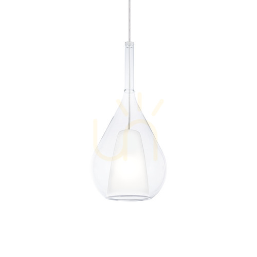 Prüfen Pendelleuchte Ideallux Kalique transparent Chrom E27 Ø18 cm 360072