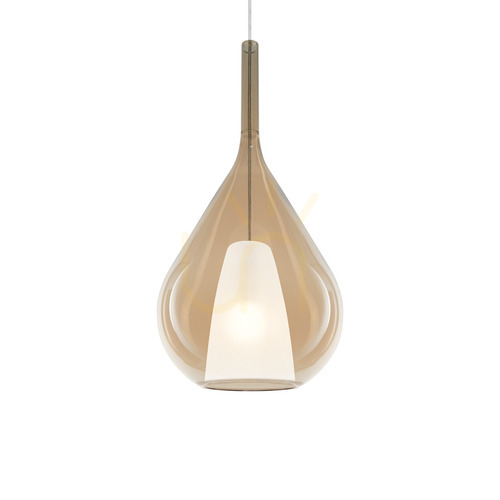 Prüfen Pendelleuchte Ideallux Kalique bernstein Ø28 cm E27 359748