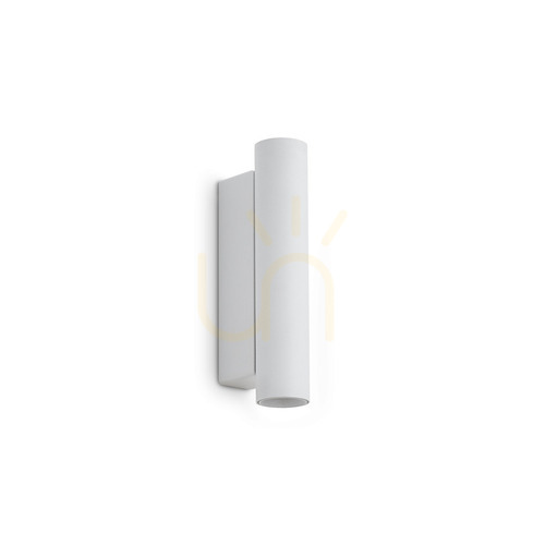 Prüfen Wandleuchte Ideallux LOOK 370552 weiß LED 9W 3000K 2-flammig Glas Metall
