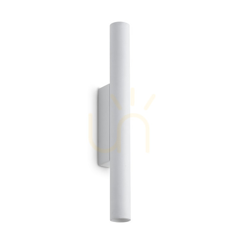 Prüfen Wandleuchte Ideallux LOOK 370620 weiß 2-flammig LED 3000K 30 cm Glas Metall