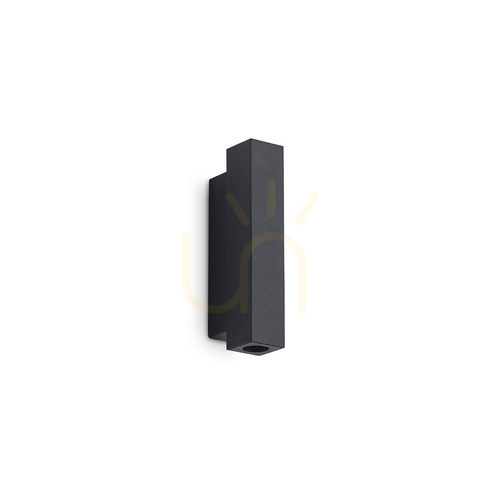 Prüfen Wandleuchte Ideallux LOOK 353357 schwarz 2-flammig LED 3000K Up & Down