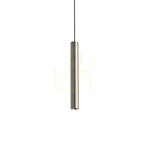 Prüfen Pendelleuchte Ideallux Look Messing LED 3000K Ø6 cm Glas Metall 371108