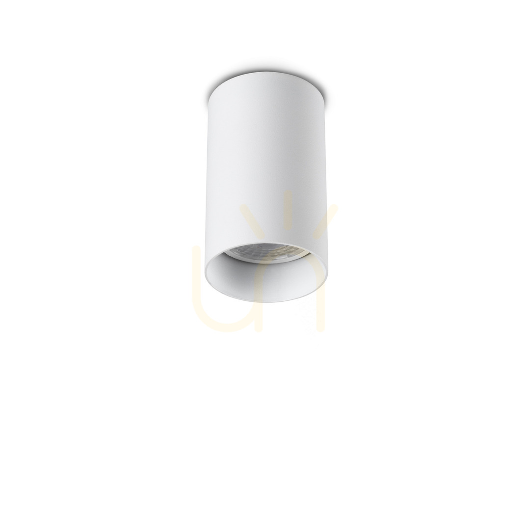 Prüfen Plafond Ideallux LOOK 371207 weiß GU10 Ø6x10 cm Plafond Ideallux LOOK 371207 weiß GU10 Ø6x10 cm