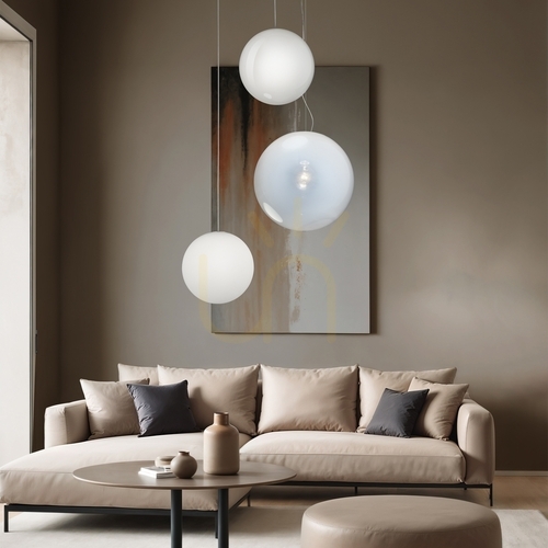 Prüfen Pendelleuchte Ideallux MAPA 368276 silber E27 Ø17 cm Aluminium Glas